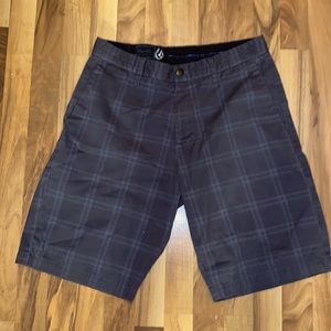 Volcom Flat Front Corpo Class Skateboard Shorts-Size 32-Poly/Cotton Blend